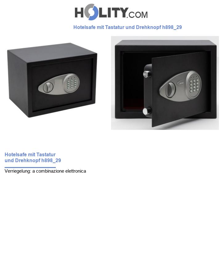 Hotelsafe mit Tastatur und Drehknopf h898_29