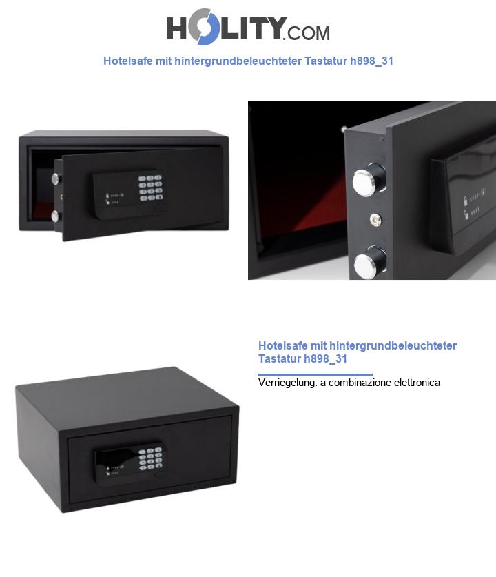 Hotelsafe mit hintergrundbeleuchteter Tastatur h898_31