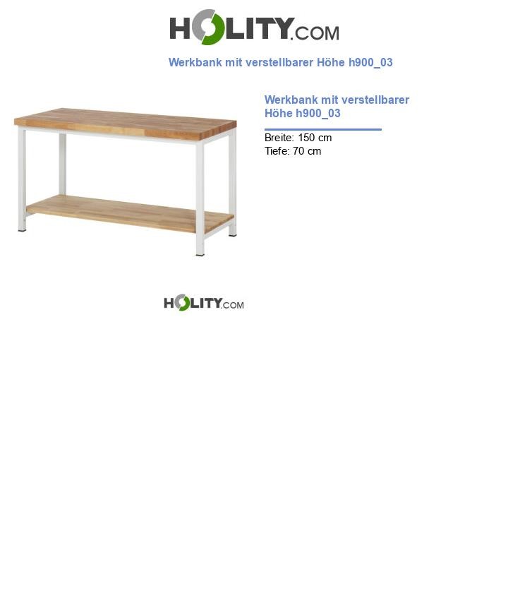 Werkbank mit verstellbarer Höhe h900_03