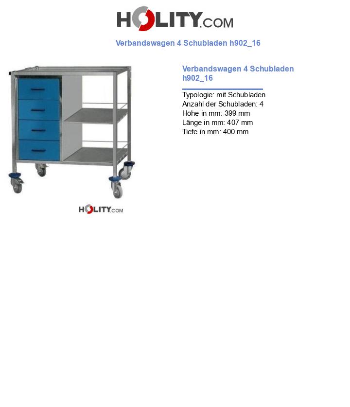 Verbandswagen 4 Schubladen h902_16