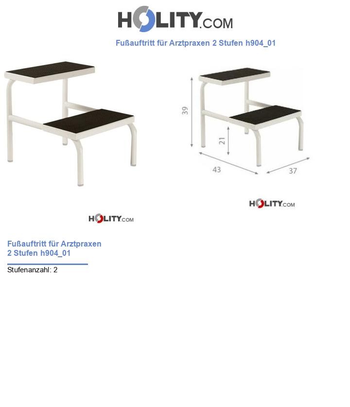 Fußauftritt für Arztpraxen 2 Stufen h904_01