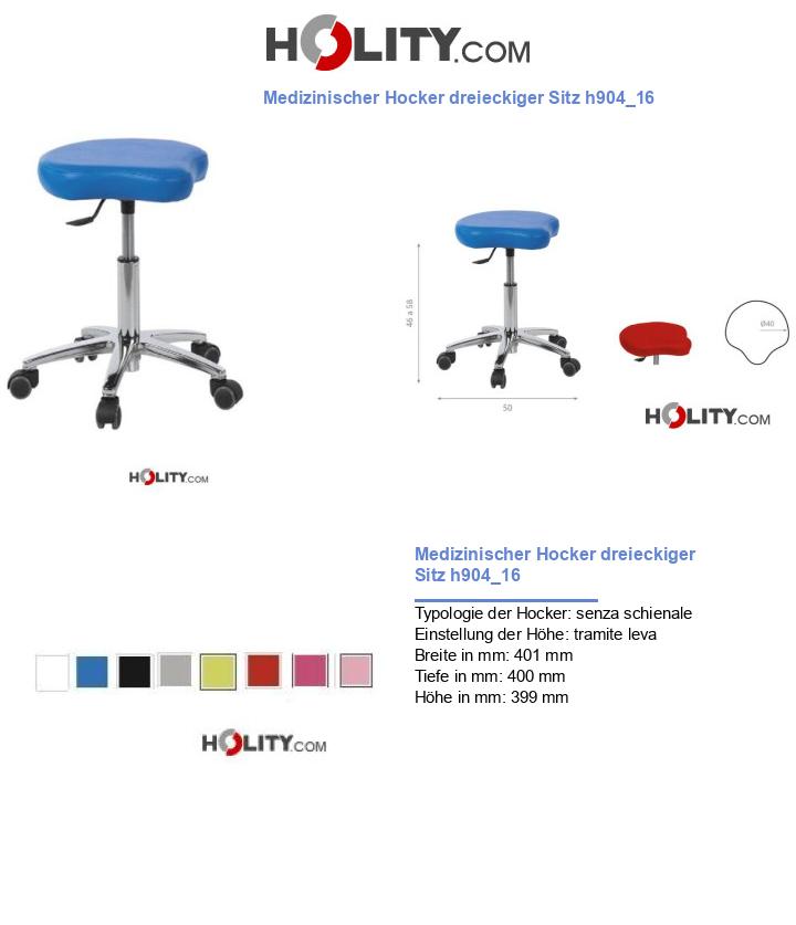 Medizinischer Hocker dreieckiger Sitz h904_16