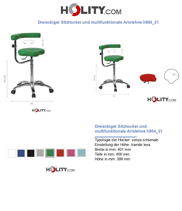 Dreieckiger Sitzhocker und multifunktionale Armlehne h904_21