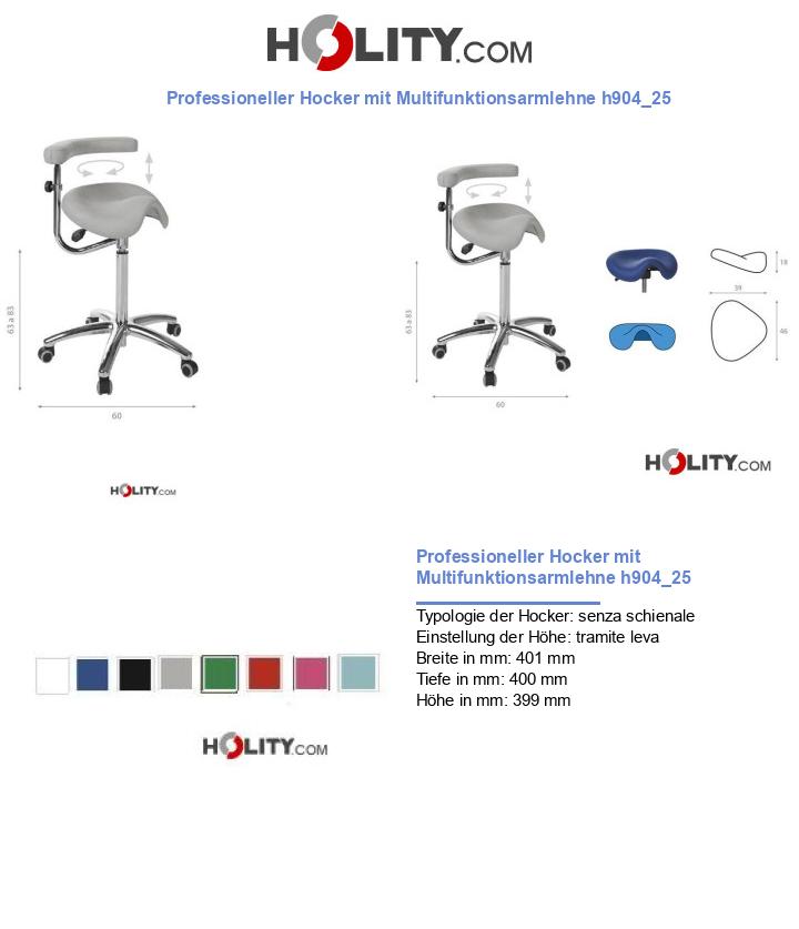 Professioneller Hocker mit Multifunktionsarmlehne h904_25