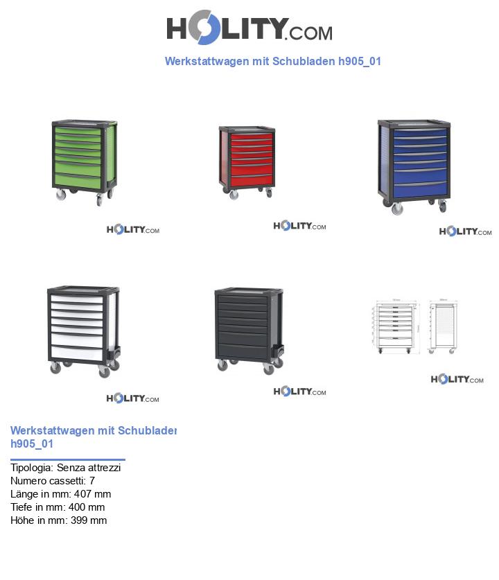 Werkstattwagen mit Schubladen h905_01
