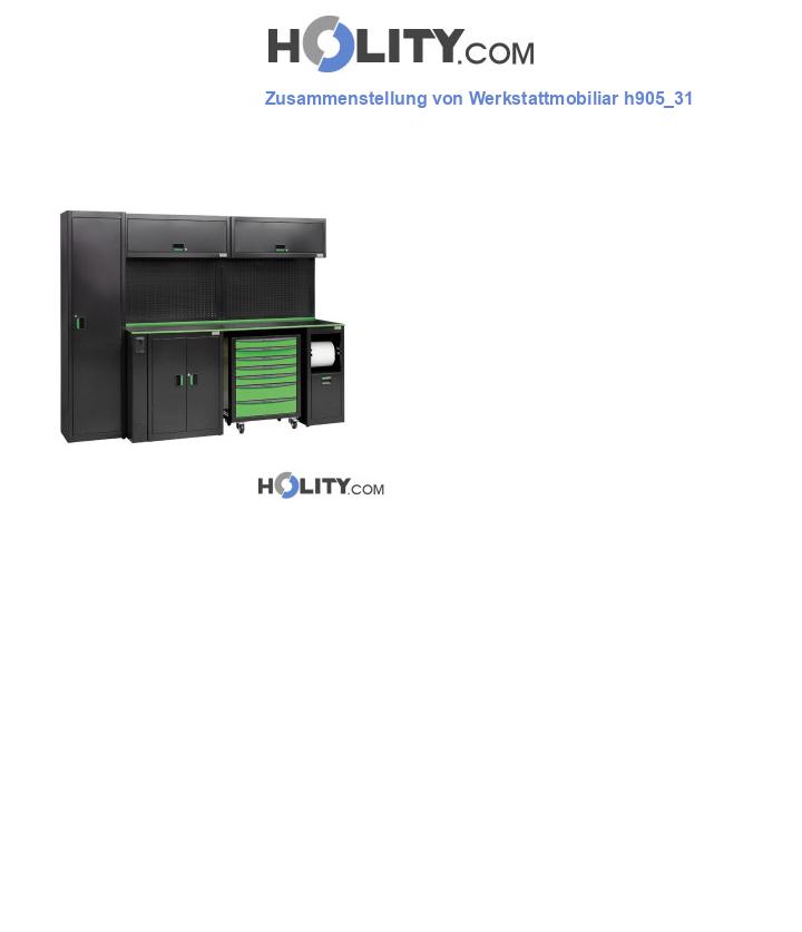 Zusammenstellung von Werkstattmobiliar h905_31