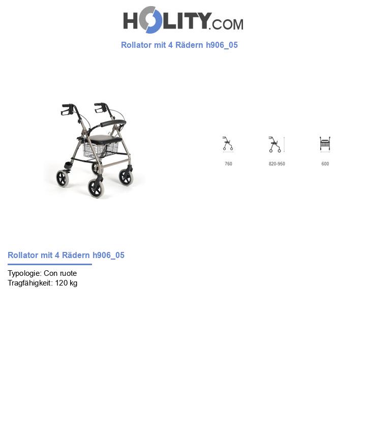 Rollator mit 4 Rädern h906_05
