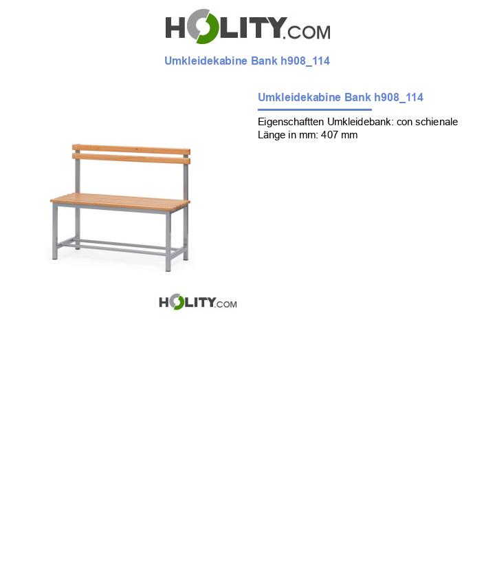 Umkleidekabine Bank h908_114