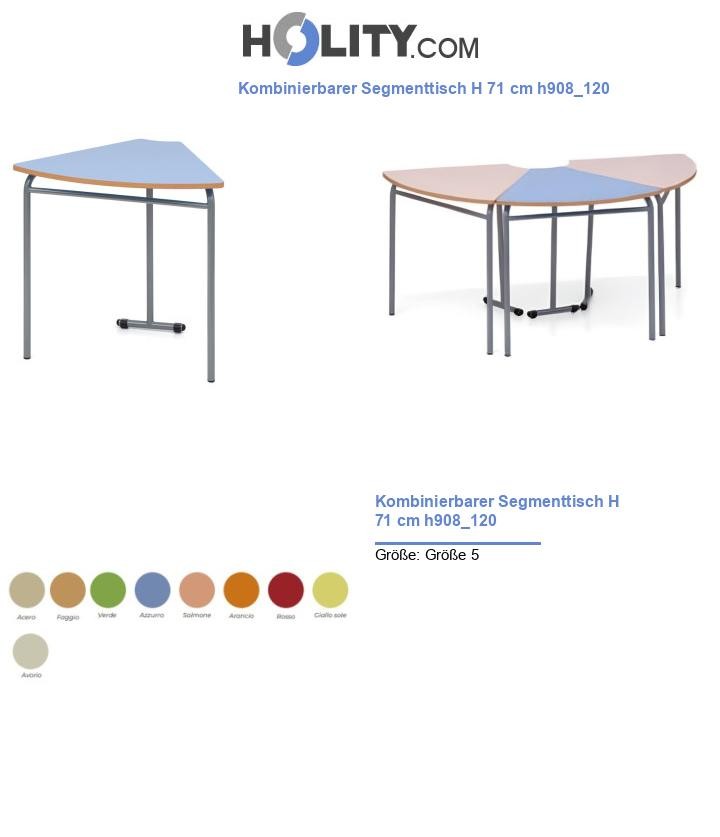 Kombinierbarer Segmenttisch H 71 cm h908_120
