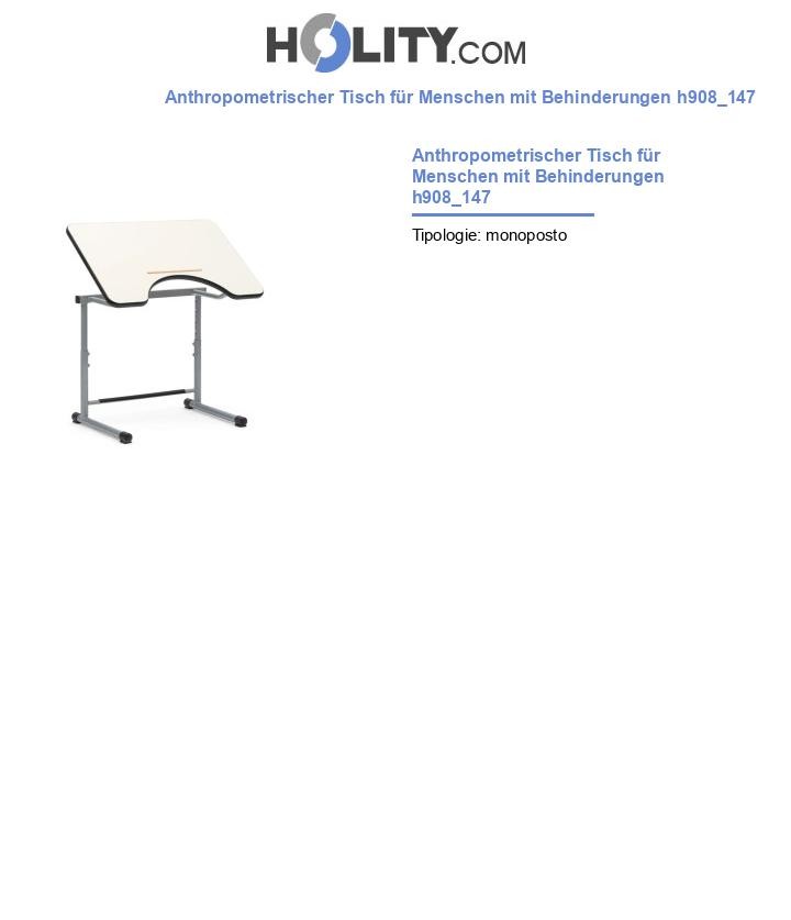 Anthropometrischer Tisch für Menschen mit Behinderungen h908_147