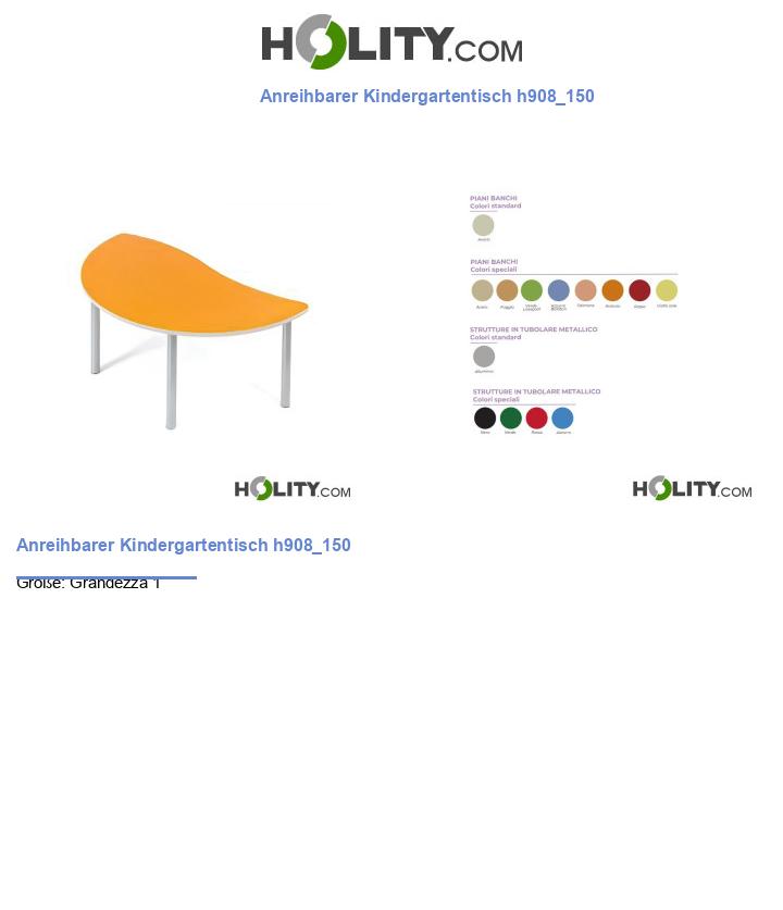 Anreihbarer Kindergartentisch h908_150