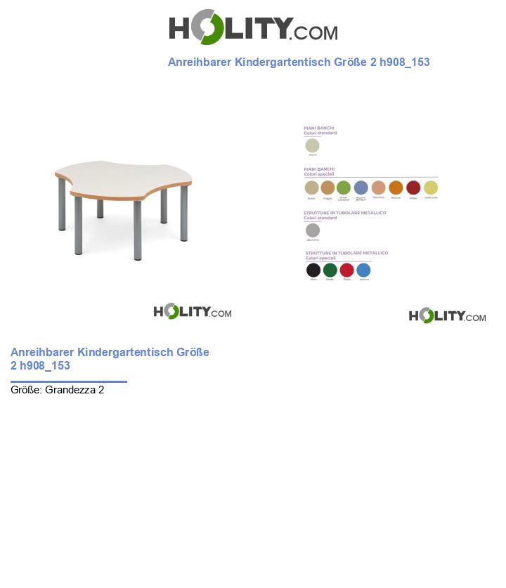 Anreihbarer Kindergartentisch Größe 2 h908_153