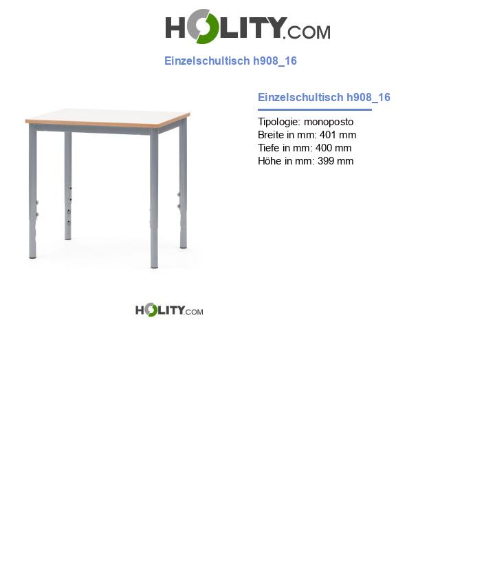 Einzelschultisch h908_16