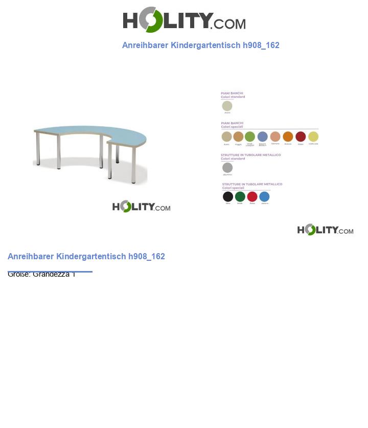 Anreihbarer Kindergartentisch h908_162