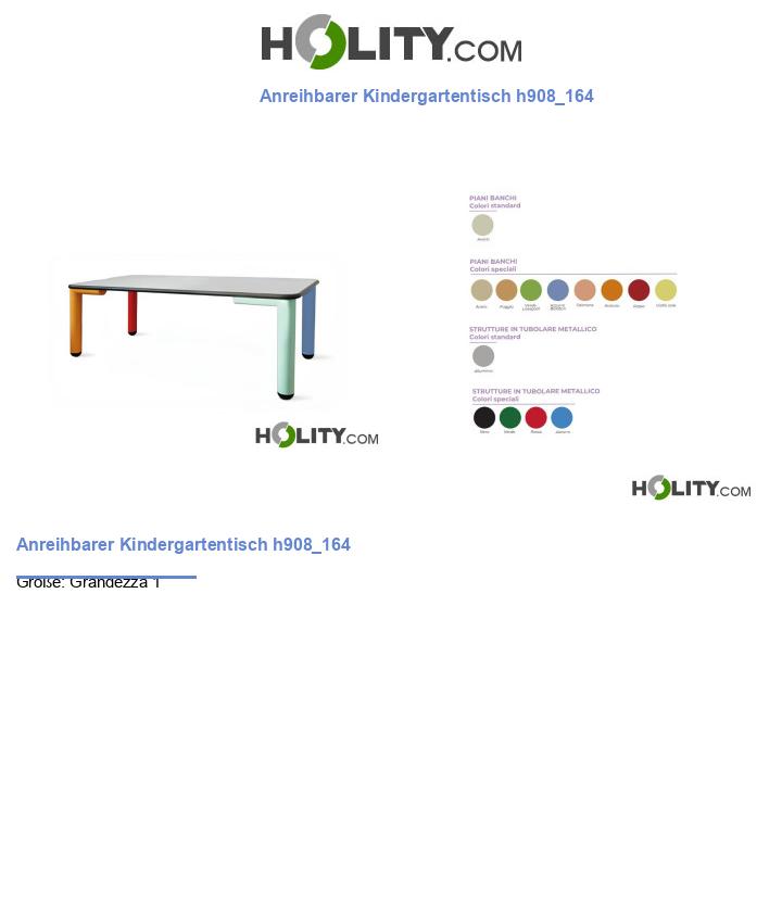 Anreihbarer Kindergartentisch h908_164