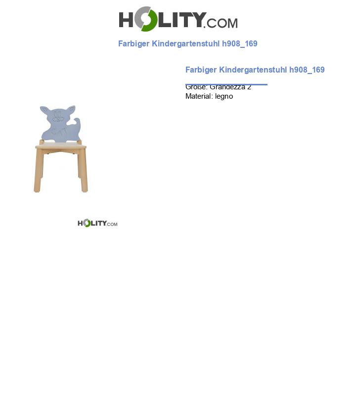 Farbiger Kindergartenstuhl h908_169