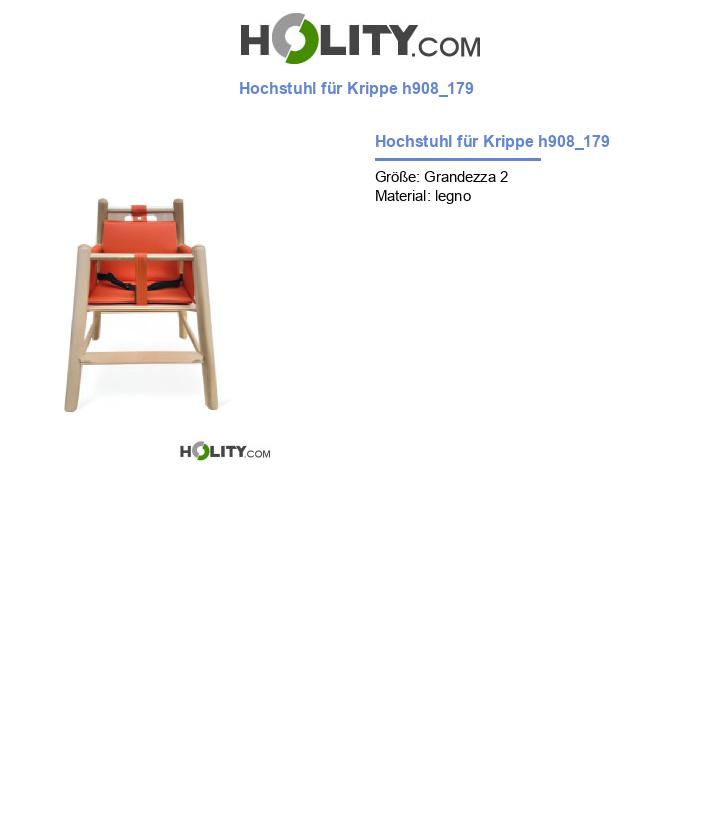 Hochstuhl für Krippe h908_179