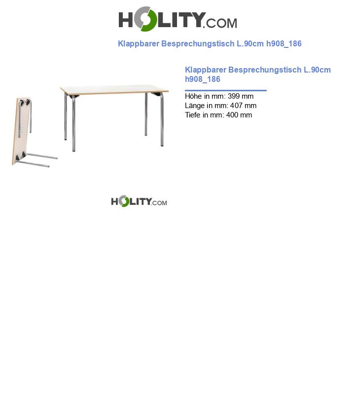 Klappbarer Besprechungstisch L.90cm h908_186