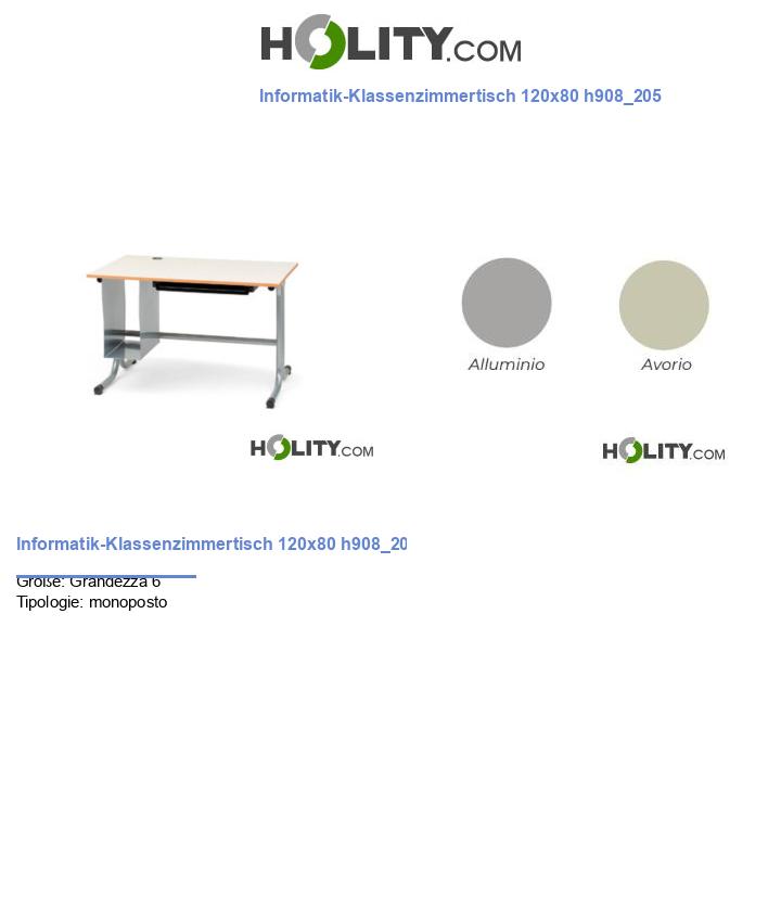 Informatik-Klassenzimmertisch 120x80 h908_205