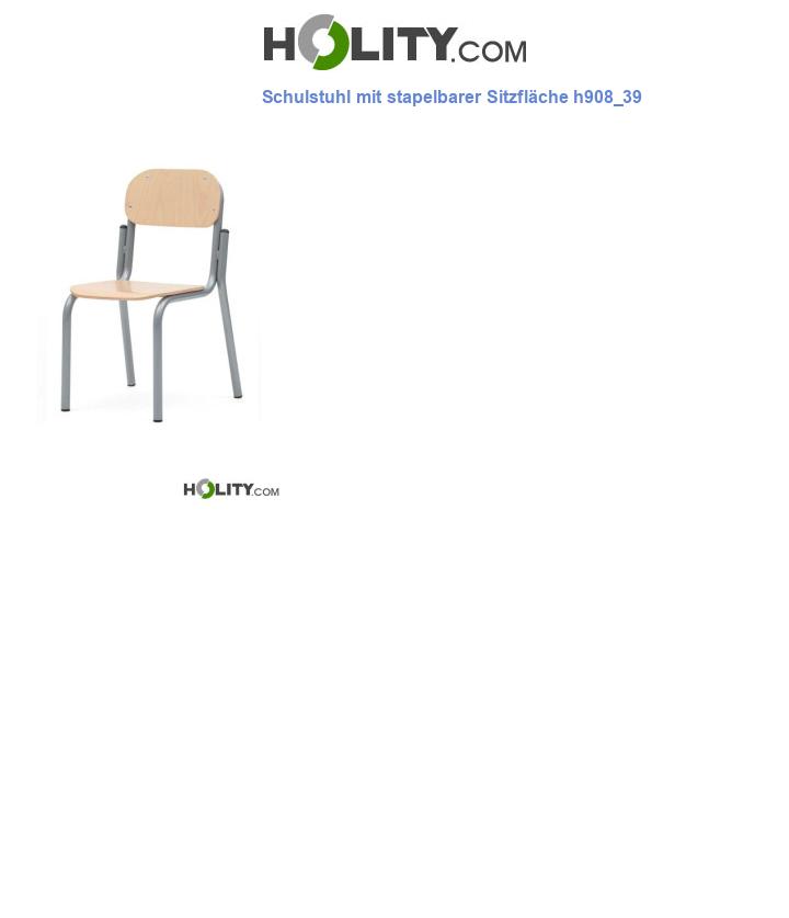 Schulstuhl mit stapelbarer Sitzfläche h908_39