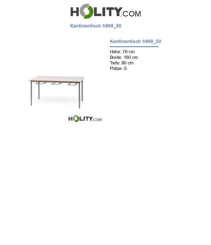 Kantinentisch h908_50