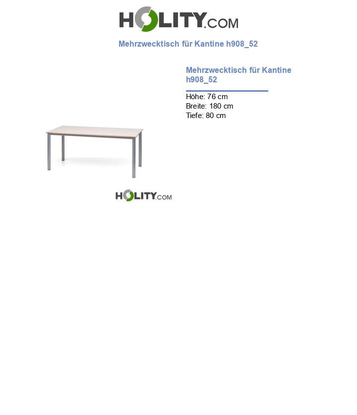 Mehrzwecktisch für Kantine h908_52