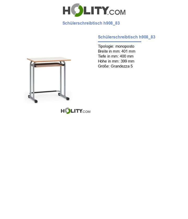Schülerschreibtisch h908_83