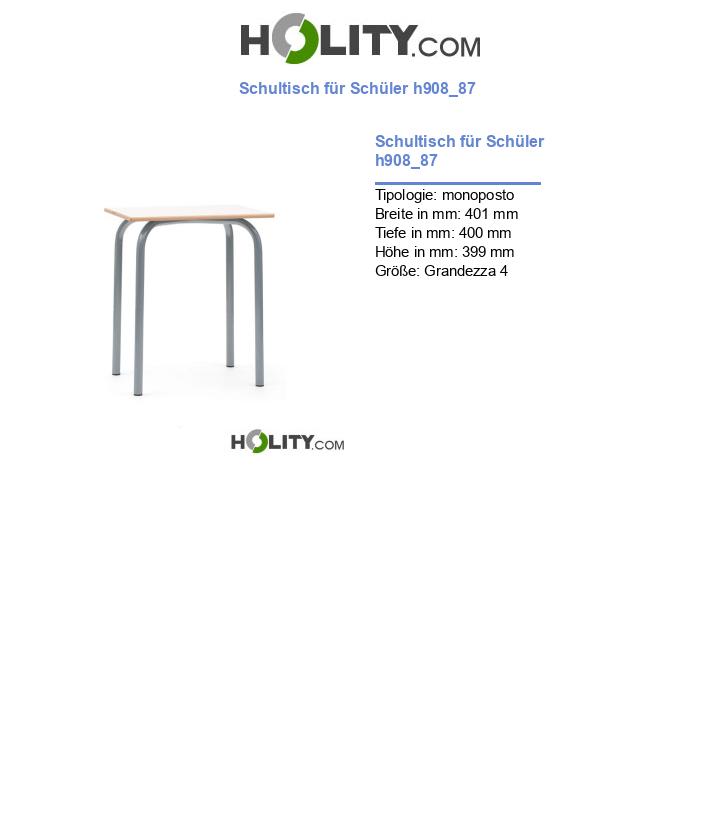 Schultisch für Schüler h908_87