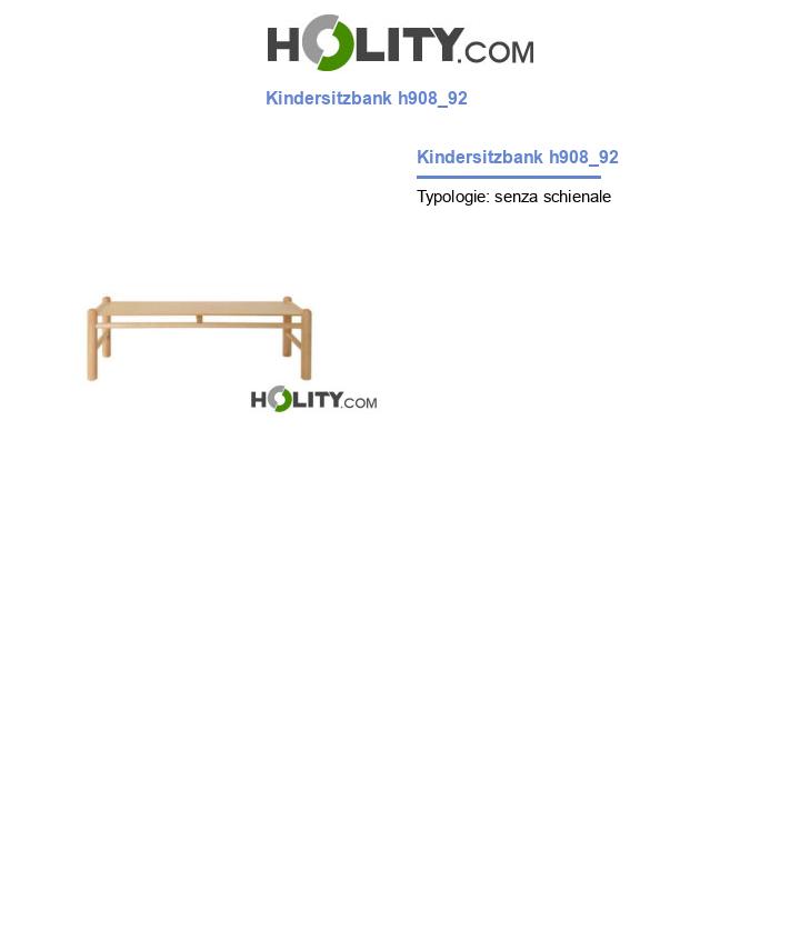 Kindersitzbank h908_92