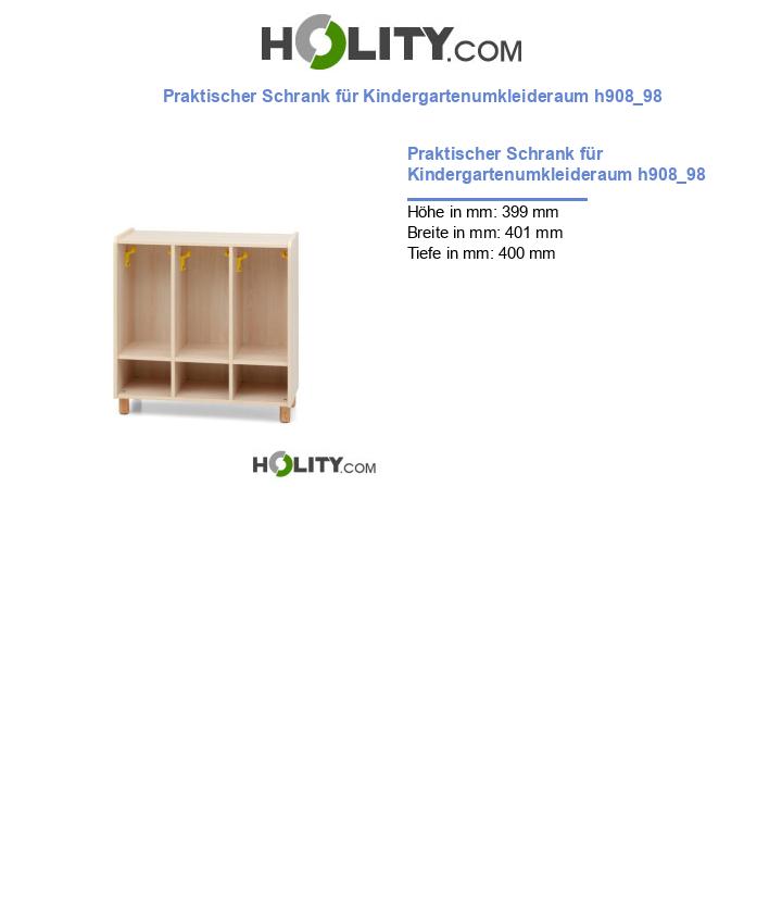 Praktischer Schrank für Kindergartenumkleideraum h908_98