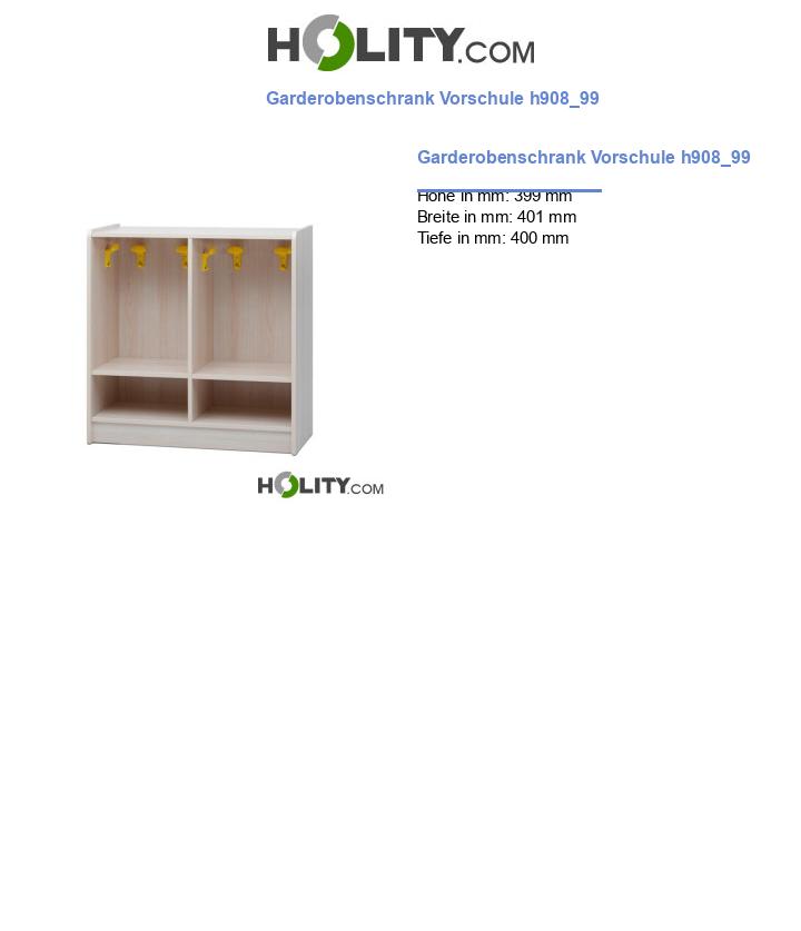 Garderobenschrank Vorschule h908_99