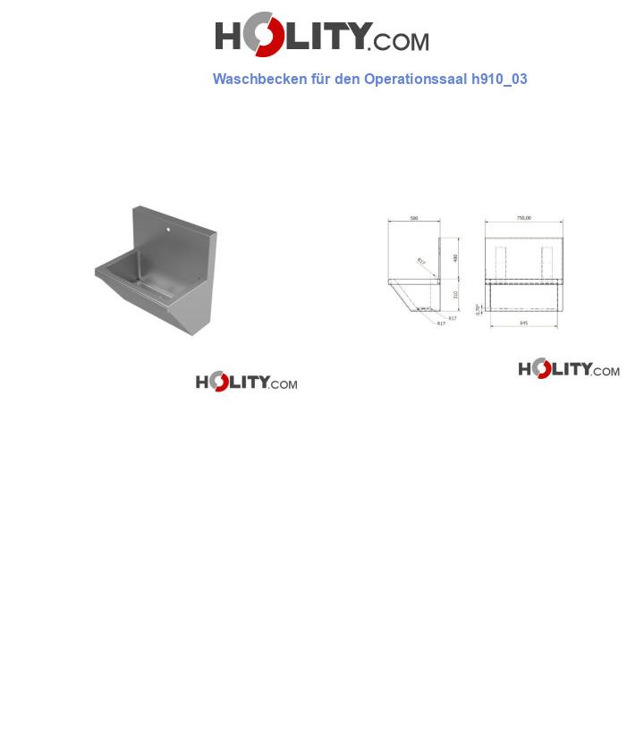 Waschbecken für den Operationssaal h910_03