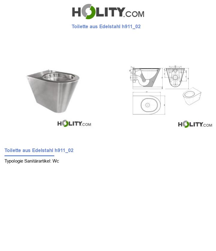 Toilette aus Edelstahl h911_02