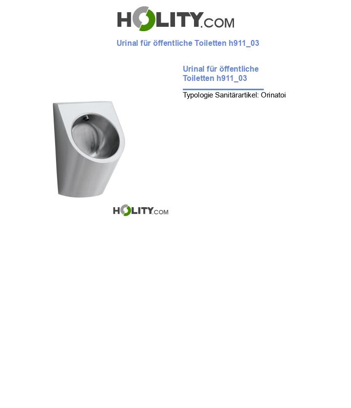 Urinal für öffentliche Toiletten h911_03