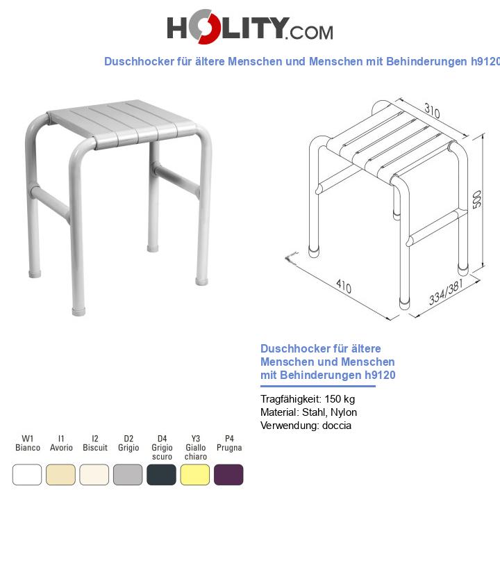 Duschhocker für ältere Menschen und Menschen mit Behinderungen h9120