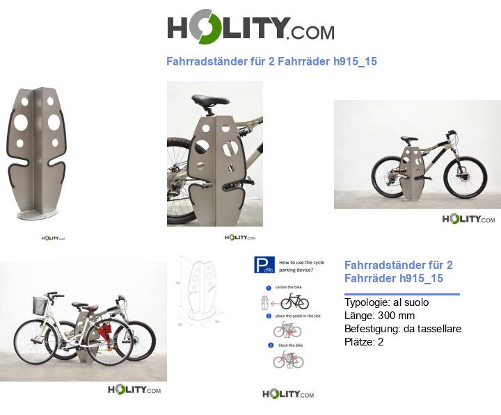 Fahrradständer für 2 Fahrräder h915_15