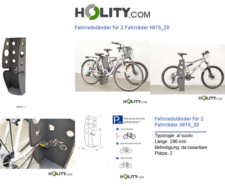 Fahrradständer für 2 Fahrräder h915_20