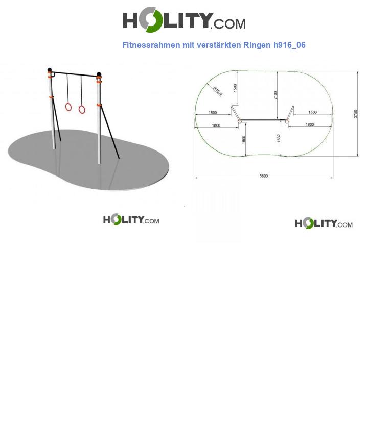 Fitnessrahmen mit verstärkten Ringen h916_06