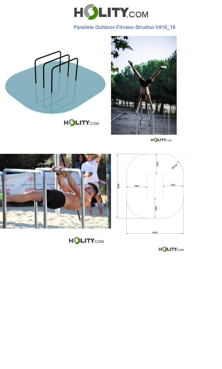 Parallele Outdoor-Fitness-Struktur h916_16