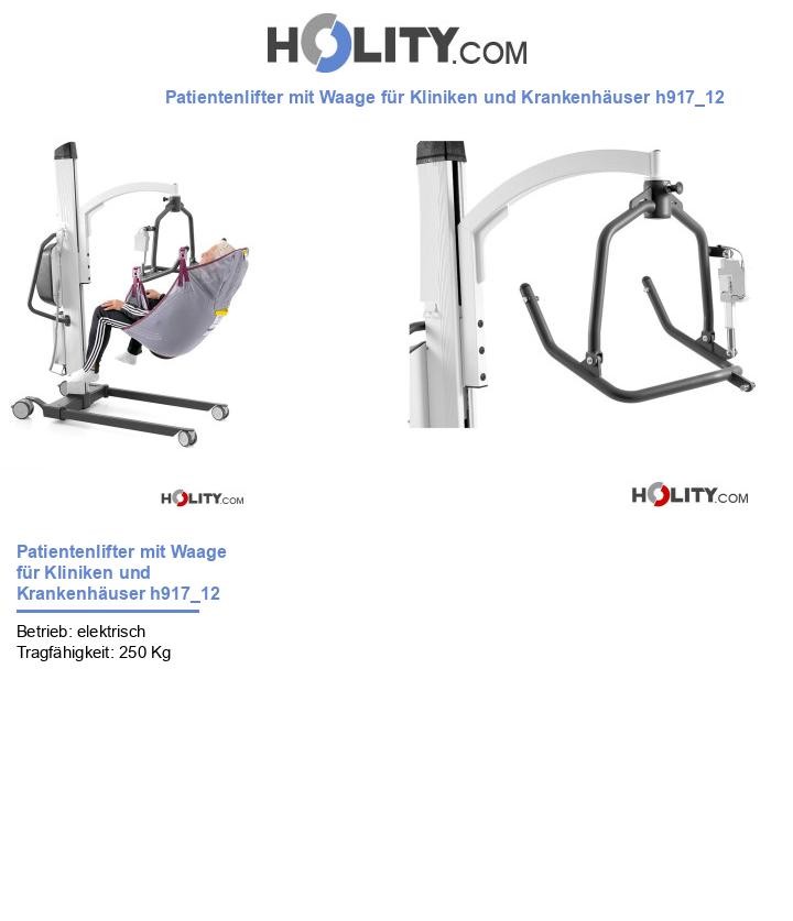 Patientenlifter mit Waage für Kliniken und Krankenhäuser h917_12