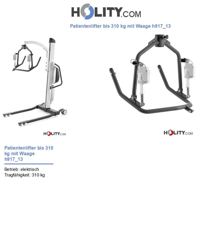 Patientenlifter bis 310 kg mit Waage h917_13