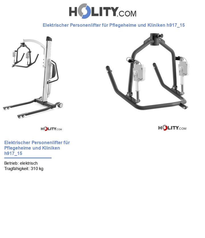 Elektrischer Personenlifter für Pflegeheime und Kliniken h917_15