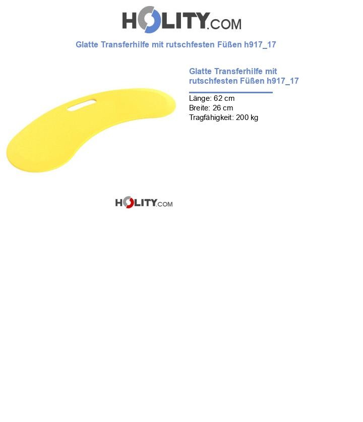 Glatte Transferhilfe mit rutschfesten Füßen h917_17