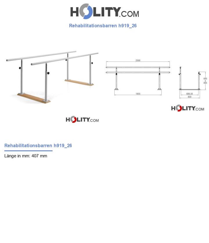 Rehabilitationsbarren h919_26