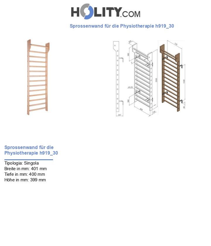 Sprossenwand für die Physiotherapie h919_30