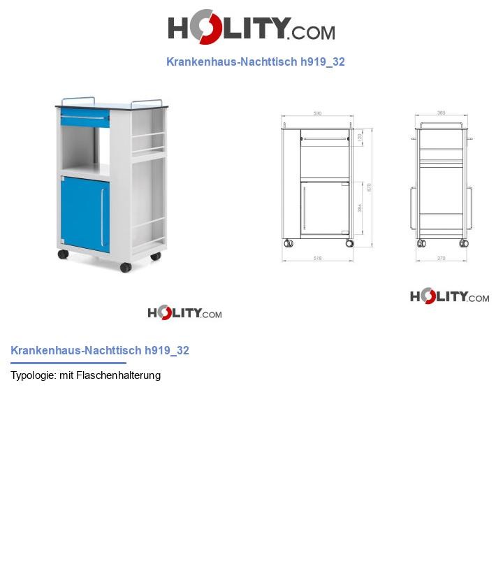 Krankenhaus-Nachttisch h919_32