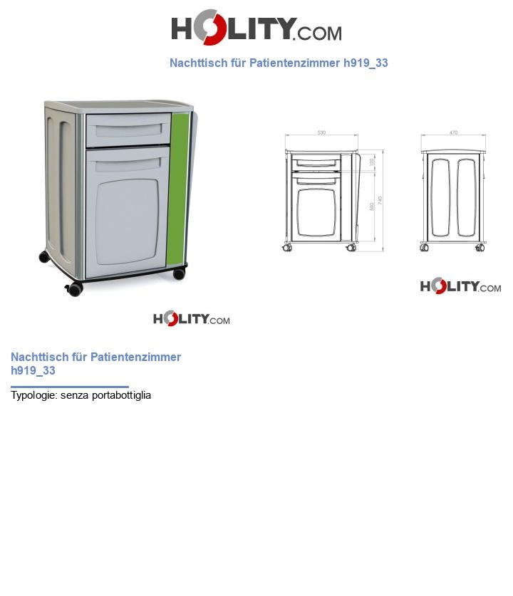 Nachttisch für Patientenzimmer h919_33