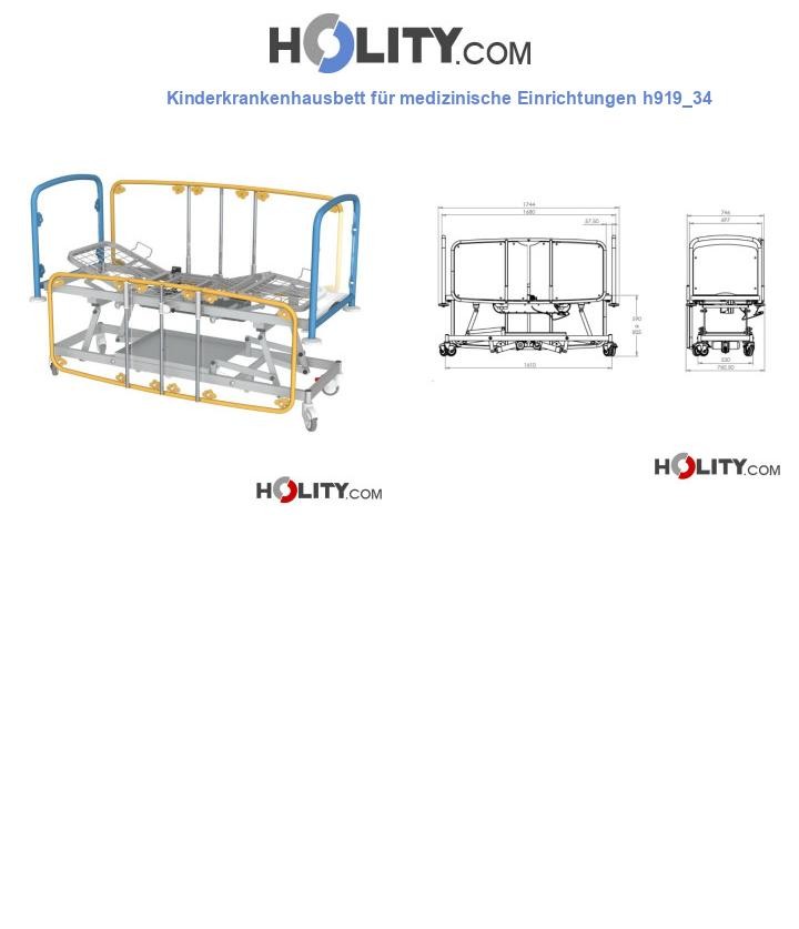Kinderkrankenhausbett für medizinische Einrichtungen h919_34