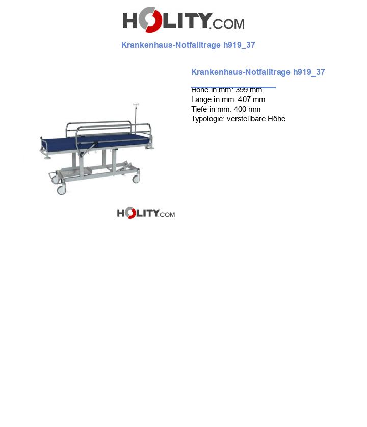 Krankenhaus-Notfalltrage h919_37
