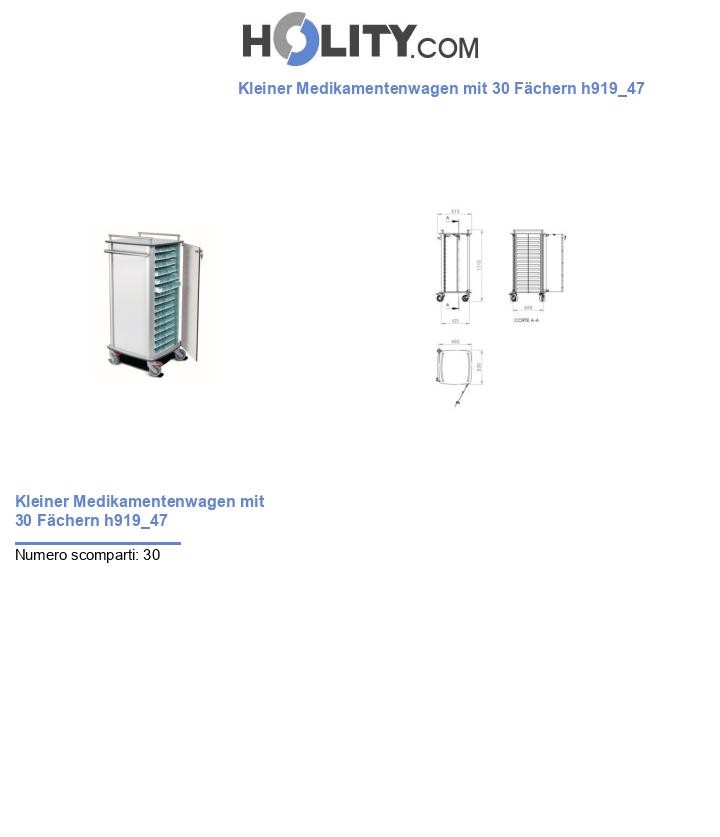 Kleiner Medikamentenwagen mit 30 Fächern h919_47